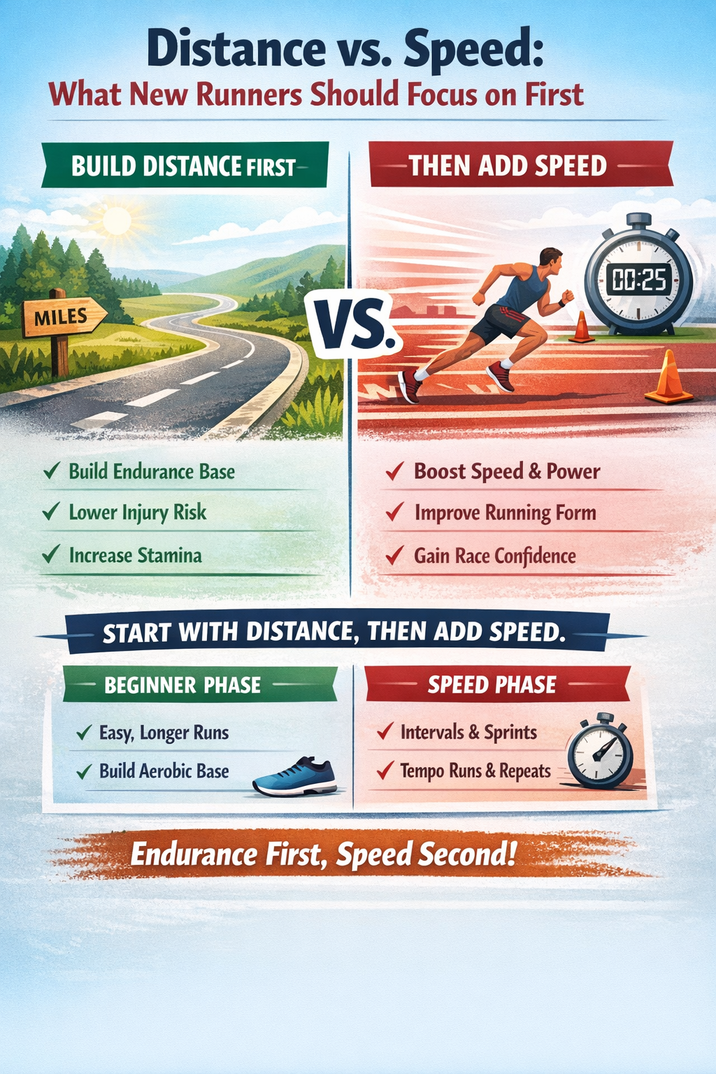 Building a Strong Foundation: Distance Before Speed for New Runners